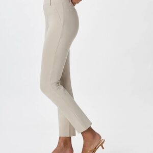 Quince Women's Ecru Ultra Stretch Ponte Straight Leg Pants